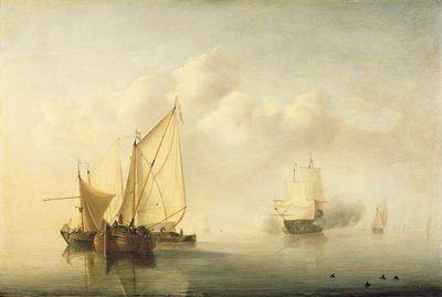 Calm Sea by Willem van de Velde